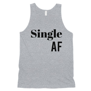 Single AF Mens Funny Saying Workout Tank Top For Single Friends