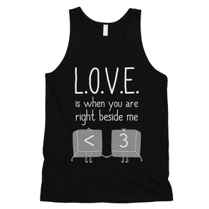 Love When You Are Beside Me Mens Cute Graphic Tank Top Gift For Him