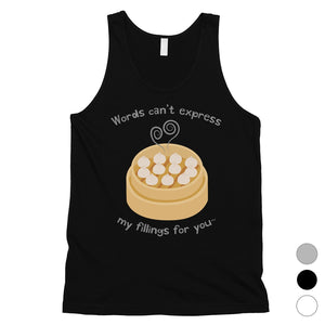 My Fillings Dumpling Dimsum Mens Tank Top For Dumpling Lover Gifts