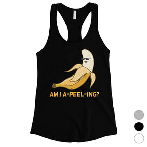 Apeeling Banana Womens Cute Valentine's Day Workout Tank Top Gift