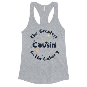 The Greatest Cousin Womens Cute Workout Tank Top Gift For Cousin