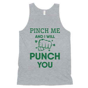 Pinch Me Punch You Mens St Patrick's Day Tank Top Funny Irish Gift