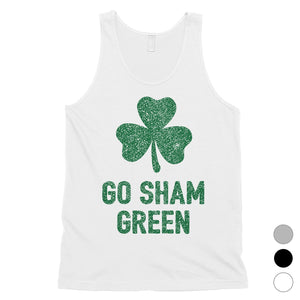 Go Sham Green Mens Funny St Paddy's Day Tank Top For Gym Workout