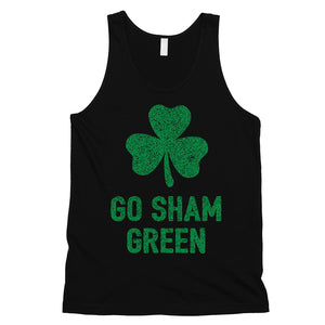 Go Sham Green Mens Funny St Paddy's Day Tank Top For Gym Workout