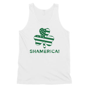 Shamerica Flag Mens Funny St Paddy's Day Tank Top For Gym Workout