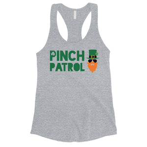 Pinch Patrol Leprechaun Womens Tank Top Cute St Paddy's Day Shirt