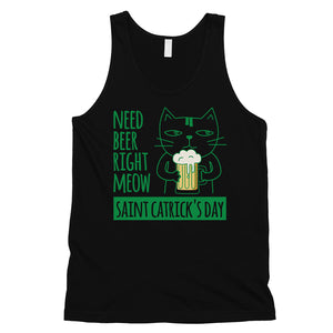 Beer Cat Patrick's Day Mens Tank Top Funny Saying Workout Tanks