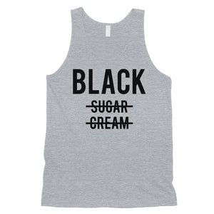 365 Printing Black No Sugar Cream Mens Strong Confidence Workout Tank Top