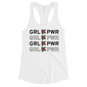 365 Printing Girl Power Womens Radiant Strong Tank Top Gift For Friend