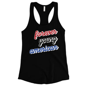 365 Printing Forever Young American Womens Strong Independent Workout Tank Top