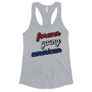 365 Printing Forever Young American Womens Strong Independent Workout Tank Top