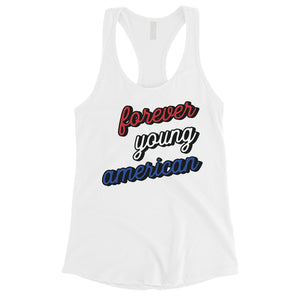 365 Printing Forever Young American Womens Strong Independent Workout Tank Top