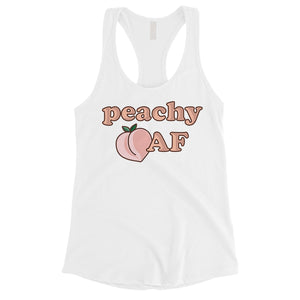 365 Printing Peachy AF Womens Cute Lovely Workout Tank Top