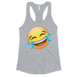 Emoji-Laughing Womens Great Perfect Halloween Costume Tank Top Gift