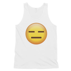 Emoji-Emotionless Mens Whatever Empty Funny Tank Top Friend Gift