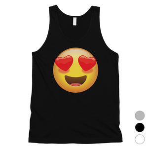 Emoji-Heart Eyes Mens Loving Cute Sweet Cool Tank Top Birthday Gift