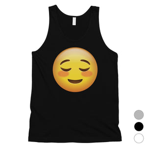 Emoji-Blush Mens Sweet Loving Perfect Halloween Costume Tank Top