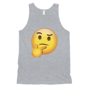 Emoji-Thinking Mens Silly Questioning Cool Tank Top Birthday Gift