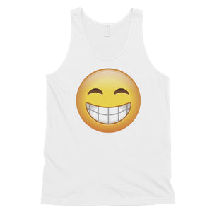 Emoji-Smiling Mens Happy Grateful Cool Halloween Costume Tank Top