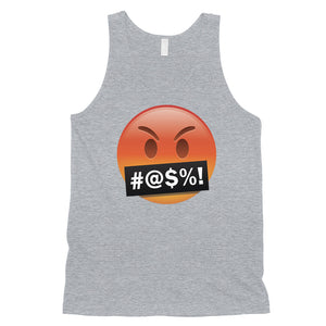 Emoji-Angry Mens Bad Mad Nice Unhappy Silly Emotional Tank Top Gift