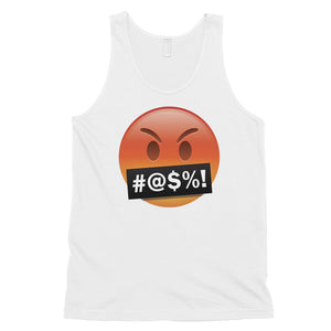 Emoji-Angry Mens Bad Mad Nice Unhappy Silly Emotional Tank Top Gift