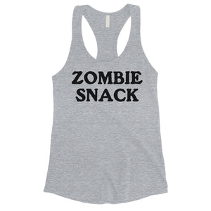 Zombie Snack Womens Thoughtful Simple Great Tank Top Birthday Gift