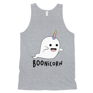 Boonicorn Cute Halloween Costume Funny Ghost Unicorn Mens Tank Top