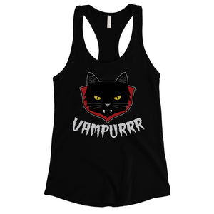 Vampurrr Funny Halloween Costume Cute Graphic Design Womens TankTop