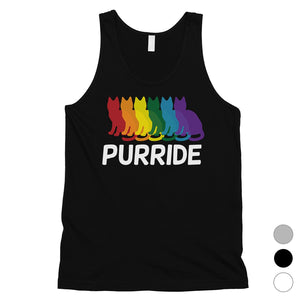 LGBT Purride Rainbow Cats Mens Tank Top