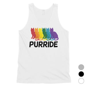 LGBT Purride Rainbow Cats Mens Tank Top