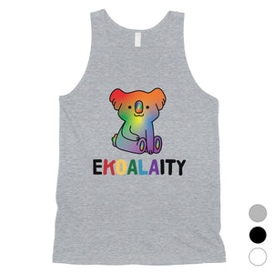 LGBT Ekoalaity Koala Rainbow Mens Tank Top