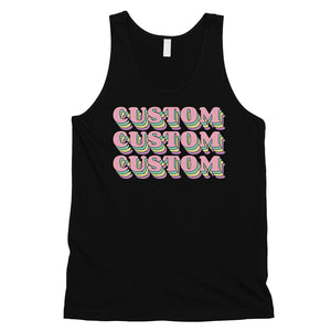 Sorority Theme Pink Top Text Fresh Mens Personalized Tank Tops Gift