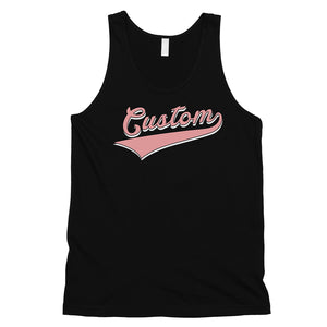 Pink College Swoosh Basic Cool Mens Personalized Tank Tops Gift