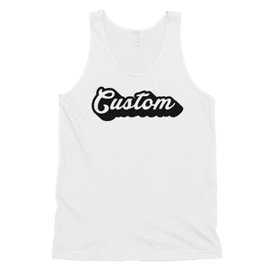 Pop Up Text Playful Fun Mens Personalized Tank Tops Friend Gift