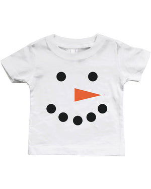 Graphic Snap-on Style Baby Tee, Infant Tee - Snowman - 365INLOVE