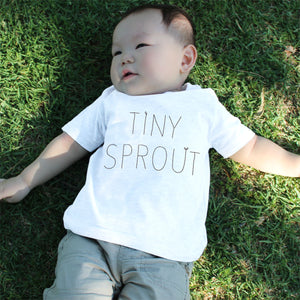 Graphic Snap-on Style Baby Tee, Infant Tee - Tiny Sprout - 365INLOVE