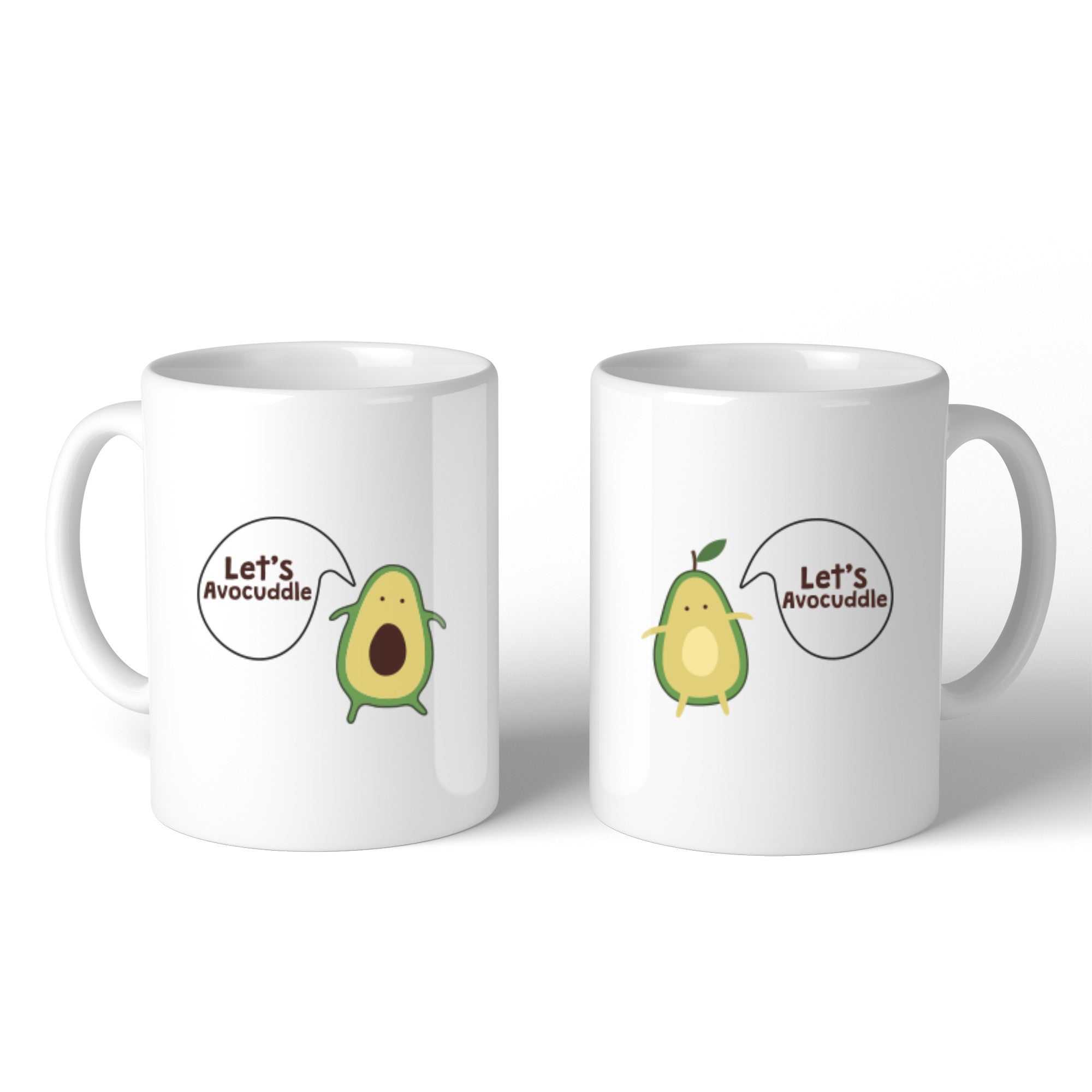 Let's Avocuddle Mug, cute avocado lovers, mug for boyfriend or girlfriend,  valentines day gift, gift for valentine, funny mug