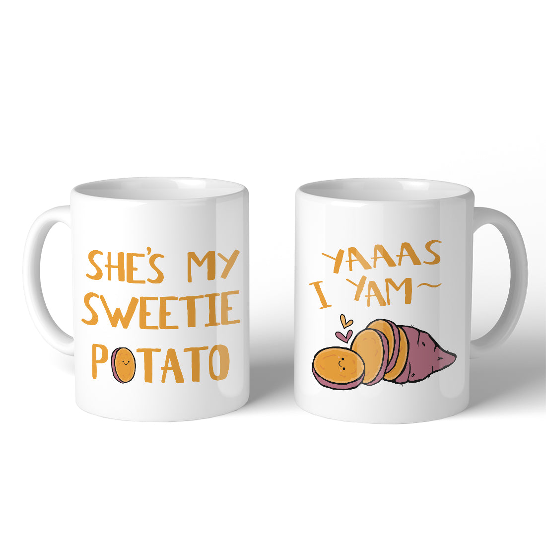 Sweet Potato Yam Funny Matching Couple Mugs For Newlyweds Gifts - 365 IN  LOVE - Matching Gifts Ideas