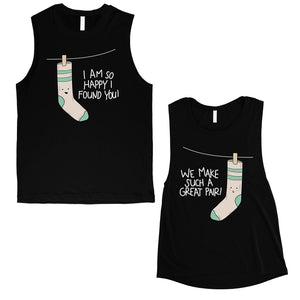 Socks Great Pair Matching Muscle Tank Tops Cute Valentines Day Gift