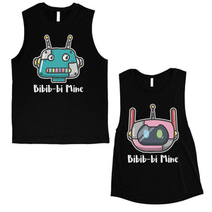 Bibib-bi Mine Couples Matching Muscle Tank Tops Anniversary Gift