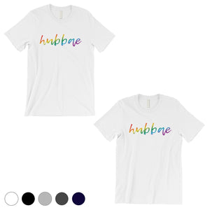 LGBT Hubbae Hubbae Rainbow White Matching Shirts