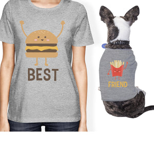 Hamburger And Fries Small Pet Owner Matching Gift Outfits For Her