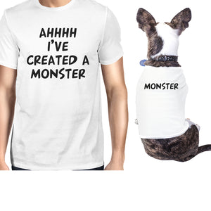 Created A Monster Small Dog and Owner Matching Shirts Unique Gift