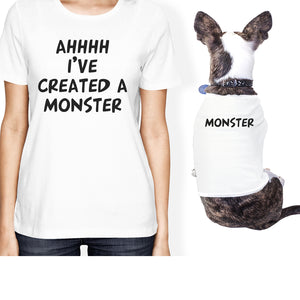 Created A Monster Small Pet Owner Matching Gift Outfits Dog Lovers