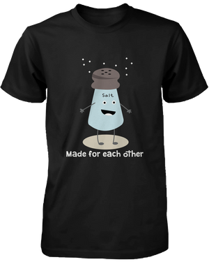 cartoon couple tee -salt and pepper 365inlove