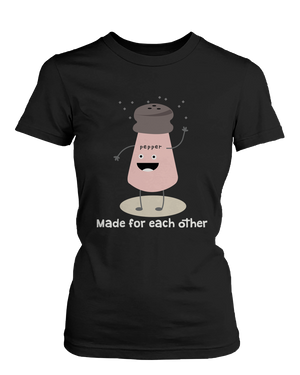 cartoon couple tee -salt and pepper 365inlove