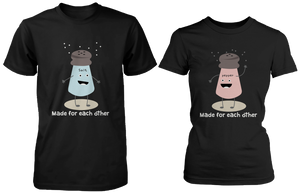 cartoon couple tee -salt and pepper 365inlove