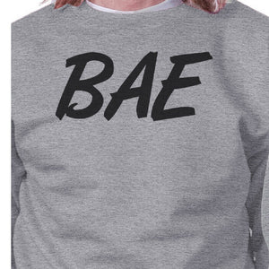 Bae And Owner Of Bae Matching Couple Grey Sweatshirts