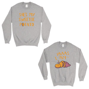 Sweet Potato Yam Matching Sweatshirt Pullover Cute Anniversary Gift