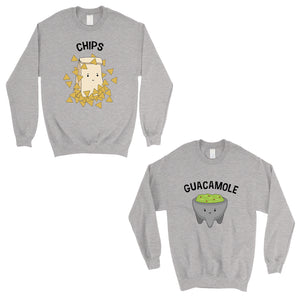 Chips & Guacamole Matching Sweatshirt Pullover Cute Couples Gift
